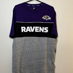Fanatics Purple and Gray Ravens Men's Tee size large